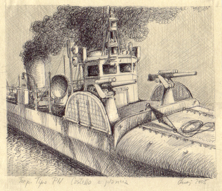 1916 - Torpediniere tipo 'PN' castello e plancia